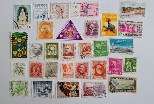 600 francobolli mondo - francobolli, senza