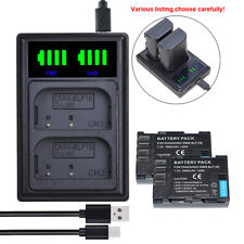 Batteria o caricabatteria per Panasonic Lumix DMW-BLF19 DMC-GH3 GH3HGK DMC-GH4 DC-GH5