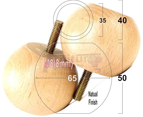 Ricambio tornito legno - 4x,