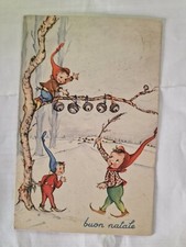 Cartolina Buon Natale Elfi Campanelli 1954 AR 425/5 RV73 *
