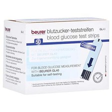 Beurer Strisce Reattive Misurazione Glicemia per GL 40, Confezione da 50