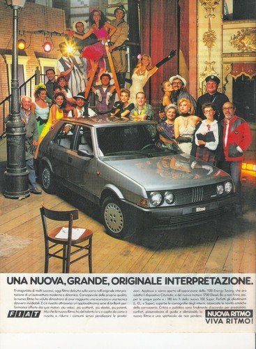 Advertising fiat ritmo - advertising,