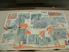 MANIFESTO ENTE RADIO RURALE VITA RITI E CANTI DELLA LIBIA 1936 EPOCA ITALIA
