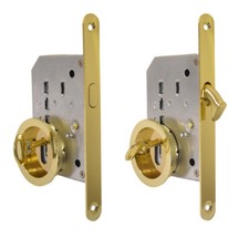 Set Porta Scorrevole Oro Lucido Con Chiave Maniglia Kit Porte Scorrevoli Con Ser