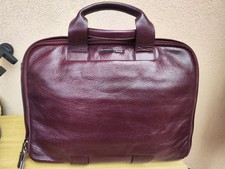 Mandarina Duck Borsa PC Lavoro Vera Pelle 💯 Unisex Colore Melanzana