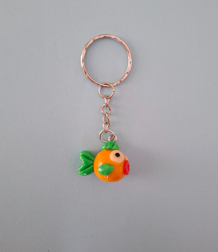 Portachiavi pesce palla fatto
