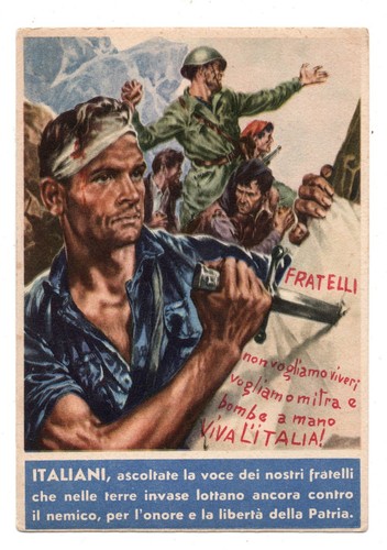 Cartolina propaganda rsi 1944 - cartolina,