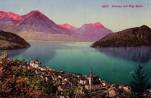 Vitznau mit rigi bahn 1908 - vitznau,