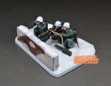  gruppo mitragliatrice tedesco MG34 dipinto a mano 1/72 seconda guerra mondiale e squadra invernale equipaggio #6210 
