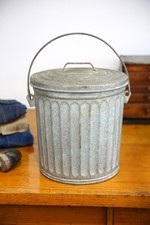 Pattumiera vintage metallo