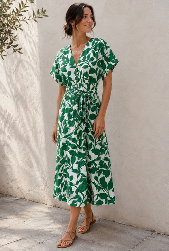 Abito camicia manica corta