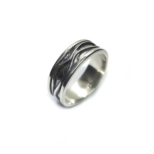 Anello fascia argento - anello, a