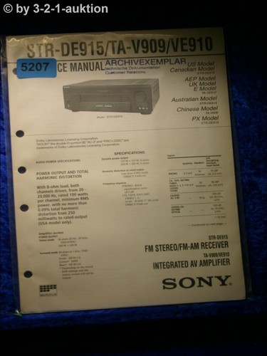 Sony service manual str - service,