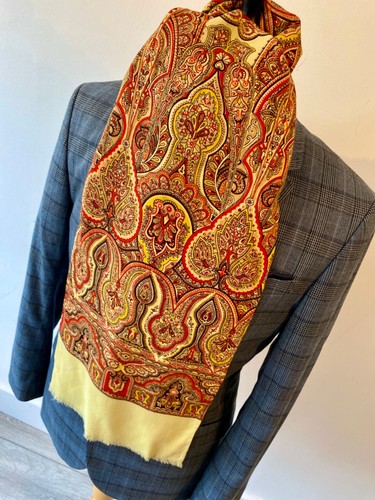 Sciarpa lana uomo vintage anni