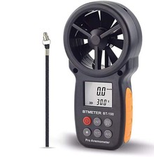 LCD Anemometro Digitale Misuratore di portata d'aria Velocità del Vento 30m/s IT