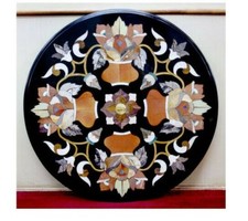 Piano Rotondo In Marmo Di 23"