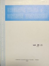 Geografia fisica e dinamica quaternaria: bollettino del Comitato glaciologico it