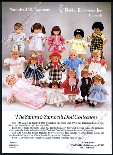 1985 zanini zambelli doll - 1985,