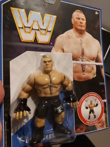 Brock lesnar wwe retro mattel - ,