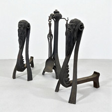 Alari e attrezzi da camino in ghisa, XVIII secolo