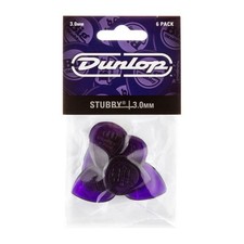 Dunlop Lexan Stubby Jazz Pick 3 mm, confezione da 6 (NUOVO)