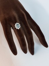 anello oro bianco 18 kt 750