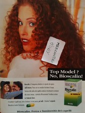 BIOSCALIN CON MODELLA 1996 VINTAGE PUBBLICITÀ ADVERTISING WERBUNG CLIPPING