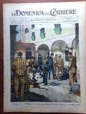 La Domenica del Corriere 5 Ottobre 1902 Marconi Cedric Albertario Catene Carceri