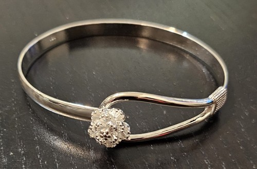 Bracciale rosa argento