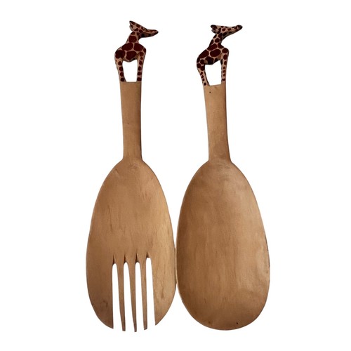Set insalatiera legno manico - insalatiera,