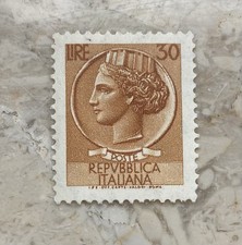 Francobollo Siracusana 30 Lire