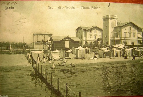 Grado bagni spiaggia 1908 - di,