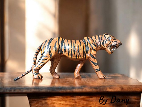 Tigre vintage pelle - tigre,