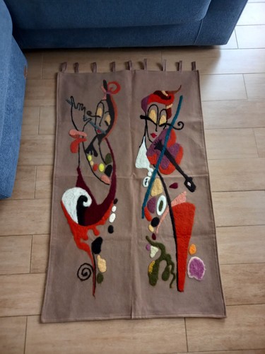 Vintage tessuto arazzo tendina - vintage,