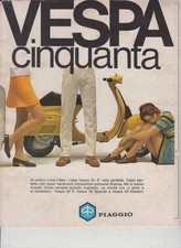 PUBBLICITA'  ADVERTISING-MOTO VESPA 50 R-SPECIAL ELESTART  1970-PIAGGIO SCOOTER