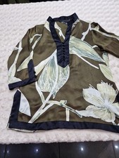 Camicia donna Zara verde seta