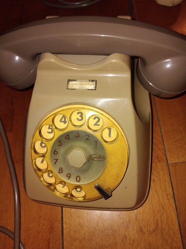 Telefono vintage disco - a,