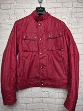 Giacca cerata rossa Belstaff