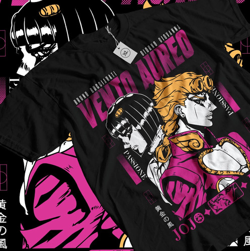 Maglietta vento aureo jojo - vento,
