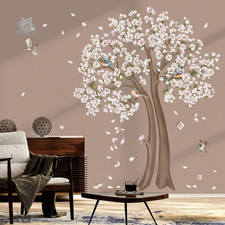 Large Tree Wall Stickers White