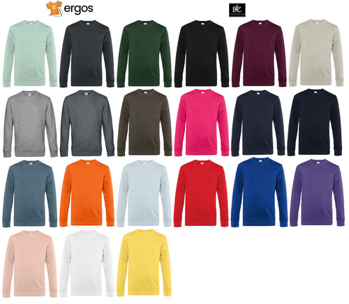 Felpa uomo in cotone - b&c,