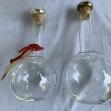 2 Bottiglie Liquore Grappa Cru Nonino Picolit Vetro Italiano Metallo e Sughero 