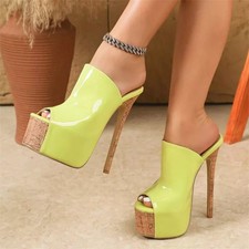 Sabot donna platform verde - donna,