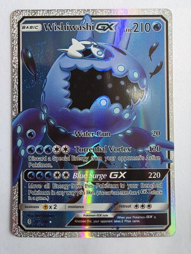 Carta pokemon wishiwashi - carta, gx