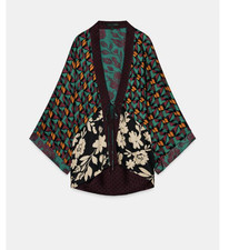 Zara KIMONO RASO STAMPATO