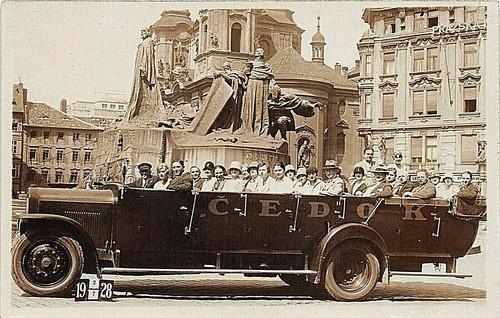 Cartolina praga coach - praga,