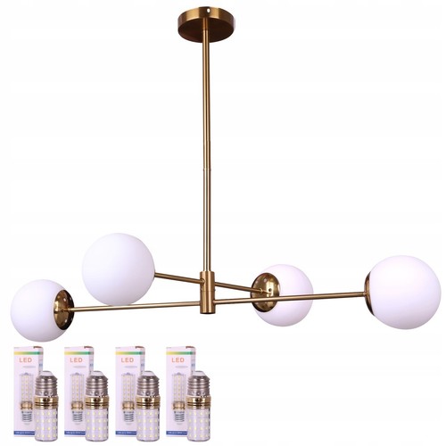 Lampada sospensione dorata - sospensione,