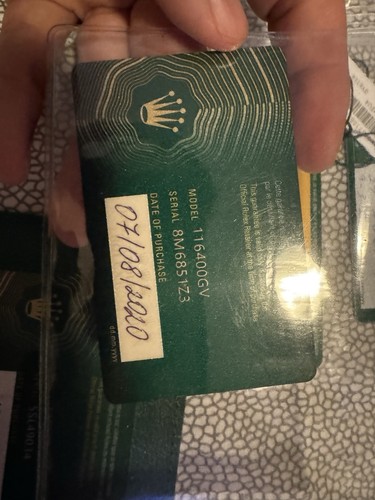 Rolex certificato di - –,