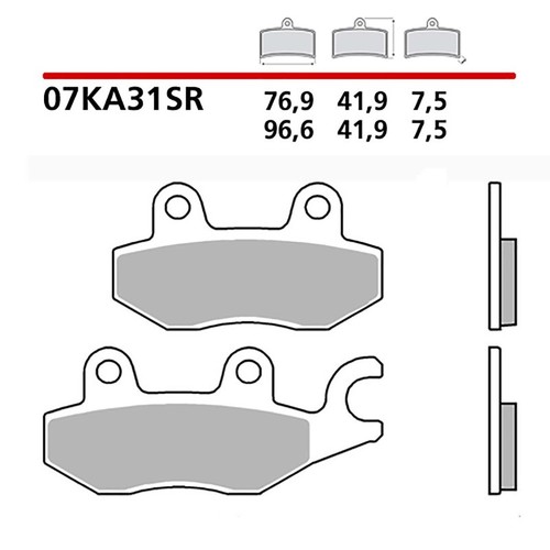 Brembo kit pastiglie - brembo, freno