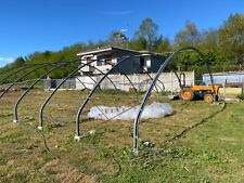 Struttura serra agricola professionale in acciaio compresa di blocchi cemento